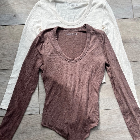 Abercrombie & Fitch BNWOT Soft A&F Cozy Bodysuit Bundle, Size XS - Picture 2 of 5